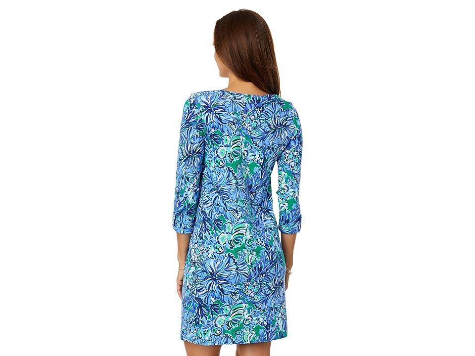 Lilly Pulitzer Fairfax 3/4 Sleeve Dress (Abaco In Turtle Awe) Women's Dress Product Image