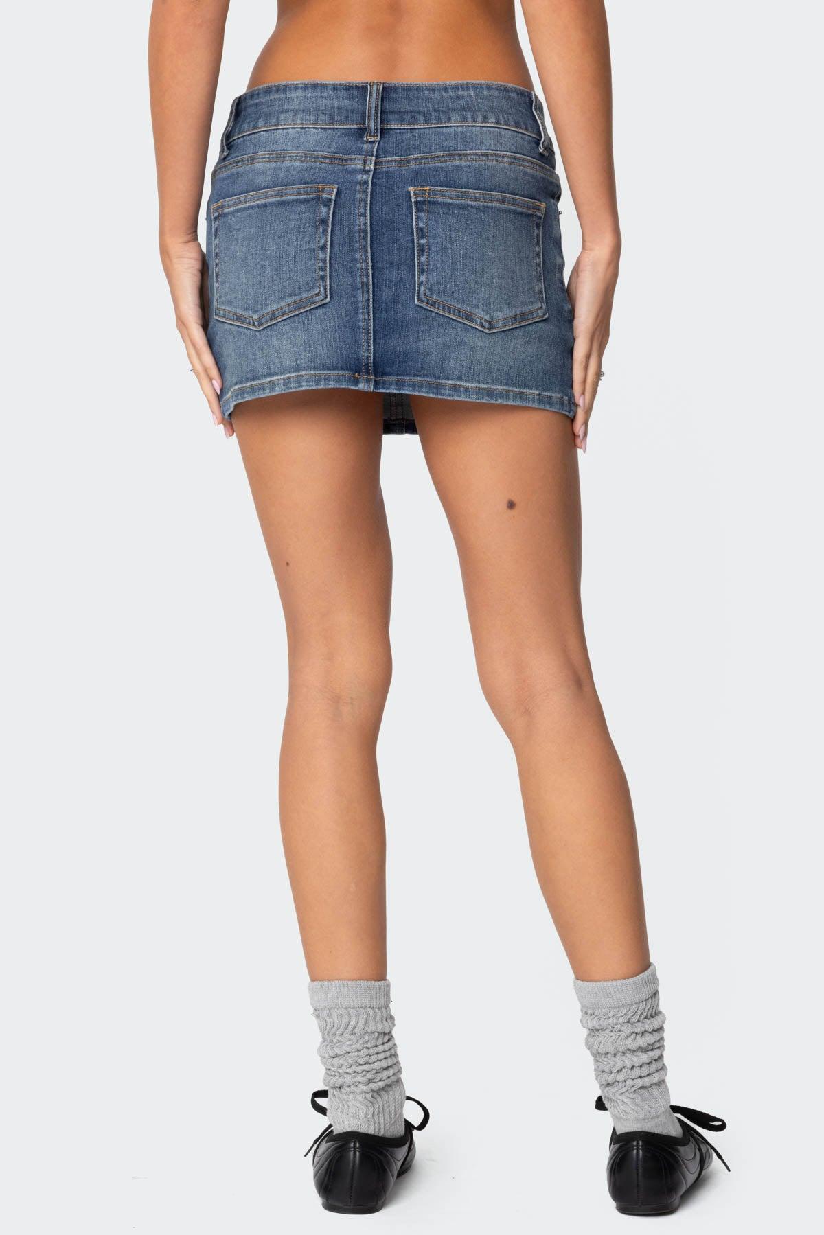 Eryn Denim Mini Skirt Product Image