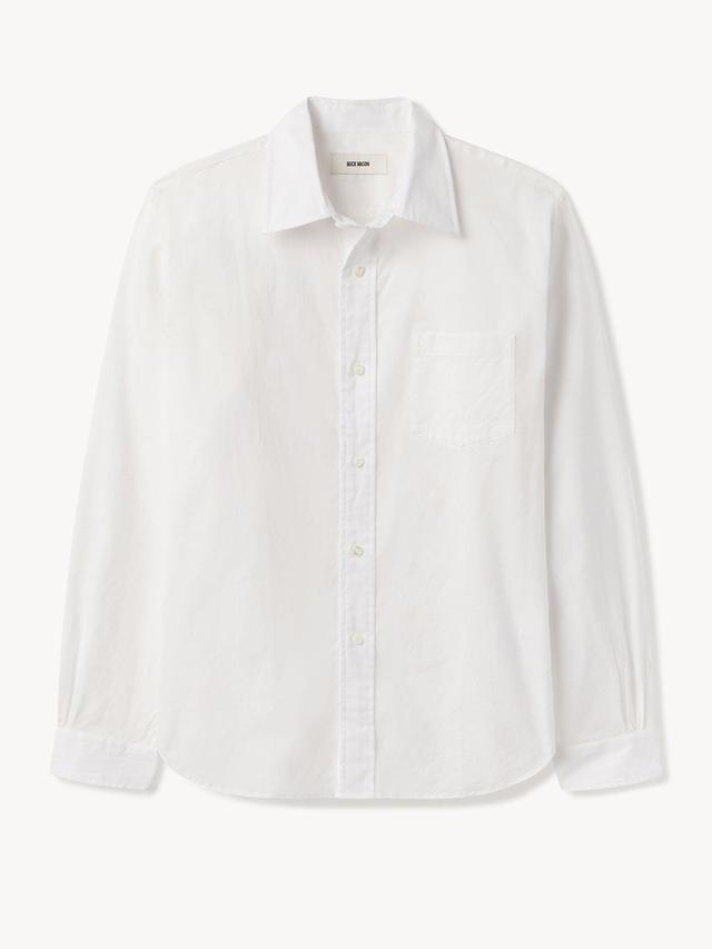 White Wornwell Single Needle Dress Shirt Product Image