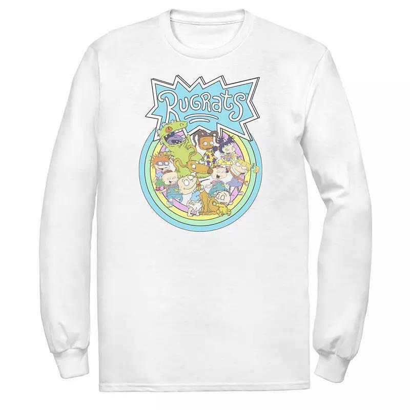 Mens Rugrats Rainbow Group Logo Long Sleeve Tee Product Image