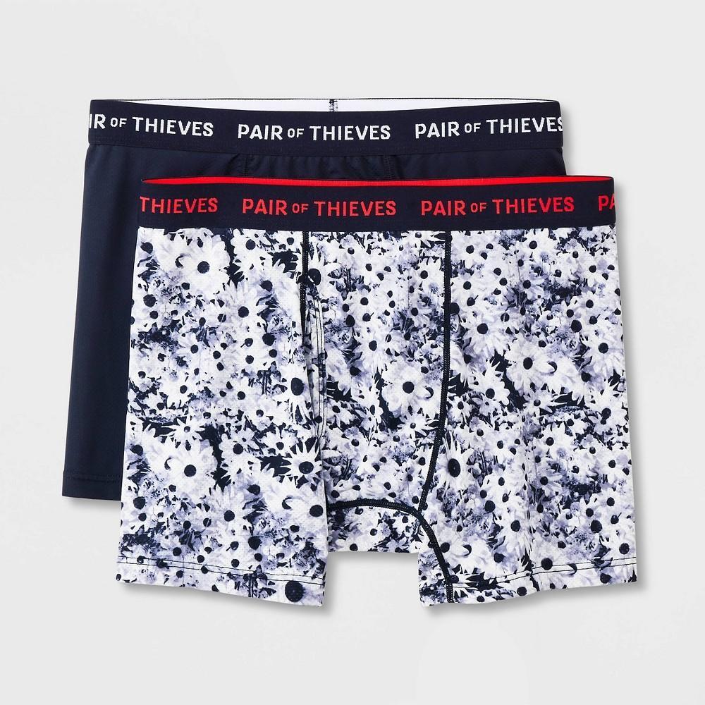 Pair of Thieves Mens Floral Print Super Fit Boxer Briefs 2pk Product Image