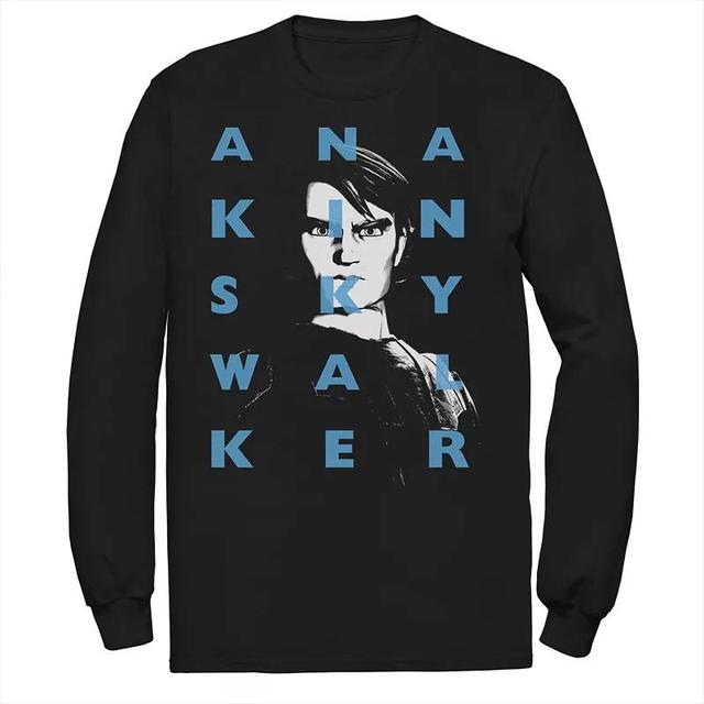 Mens Star Wars: Clone Wars Anakin Skywalker Text Overlay Tee Product Image