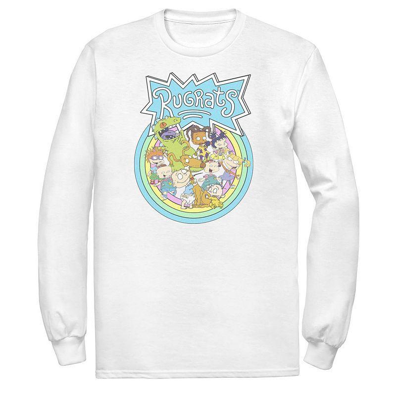 Mens Rugrats Rainbow Group Logo Long Sleeve Tee Product Image