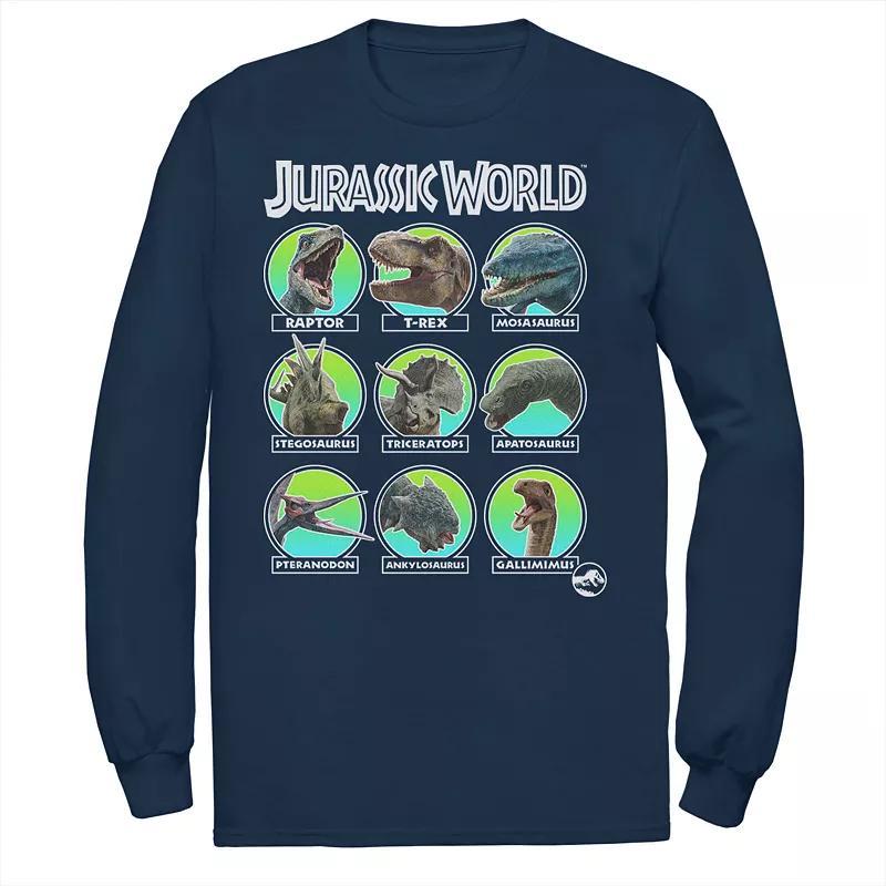 Mens Jurassic World Two Dino Heads Chart Tee Product Image