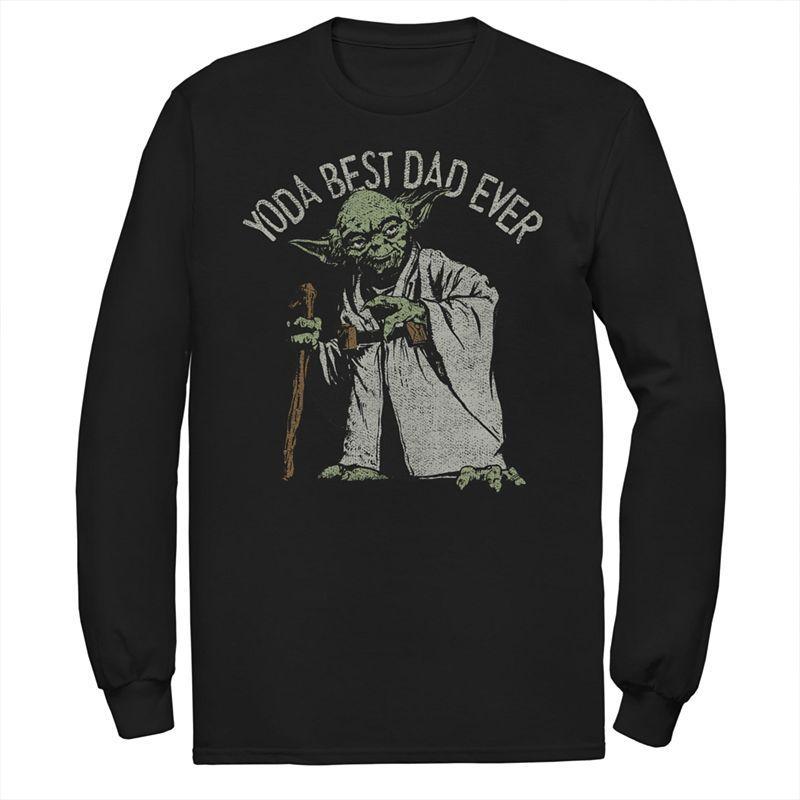 Mens Star Wars Yoda Best Dad Ever Dad Graphic Tee Product Image