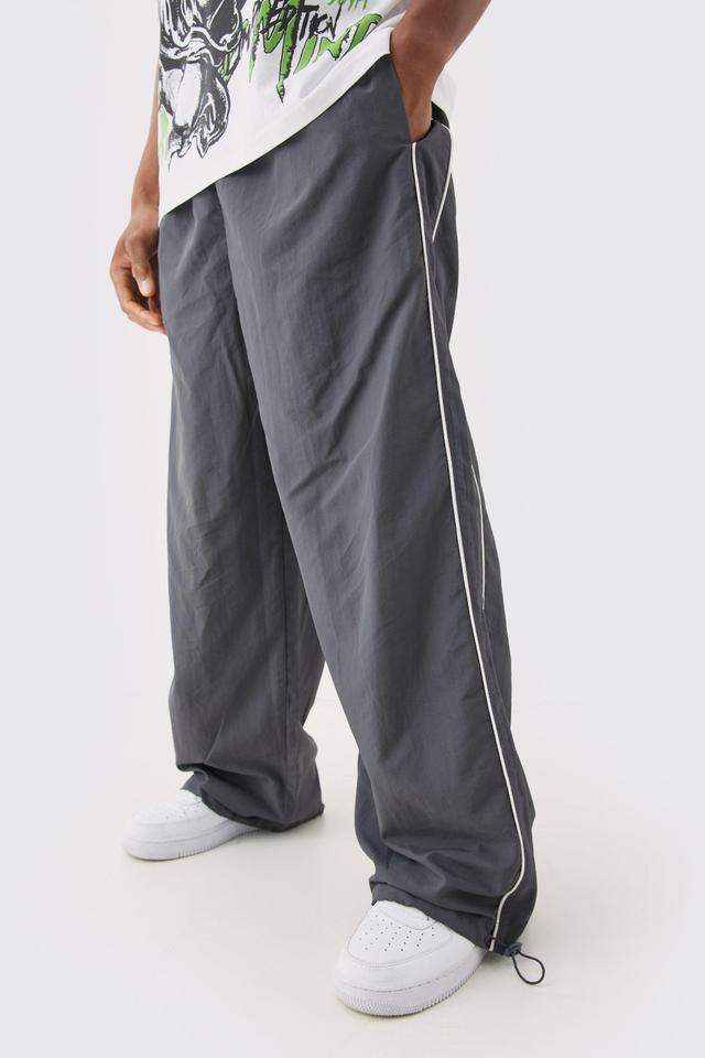 Elasticated Waist Side Stripe Parachute Pants | boohooMAN USA Product Image