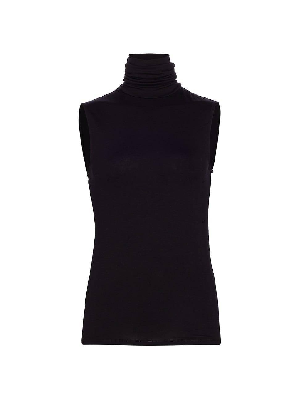 Womens Soft Touch Sleeveless Turtleneck Product Image