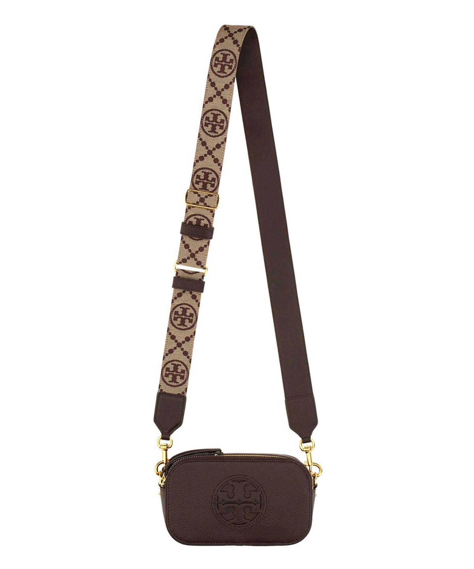 TORY BURCH Miller Mini Crossbody Bag In Brown Product Image