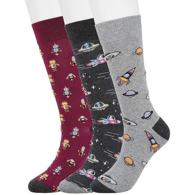 Mens Sonoma Goods For Life 3-pack Mixed Novelty Socks Product Image