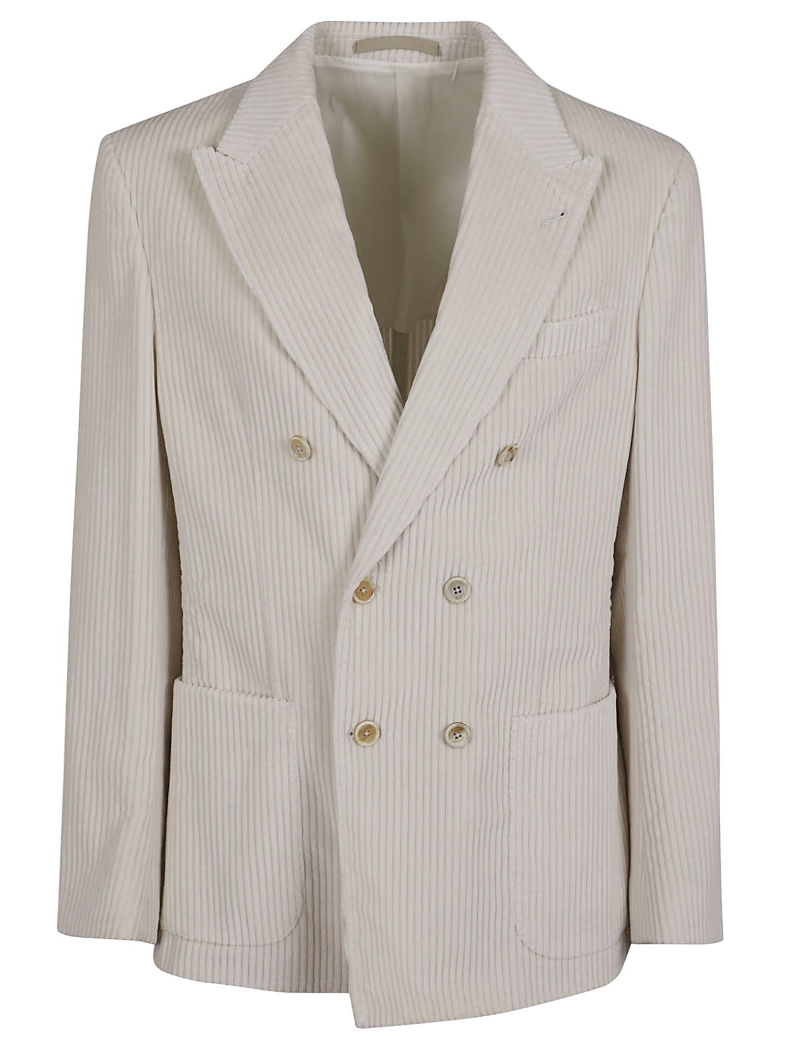 ELEVENTY Double Breasted Blazer In Beige Product Image