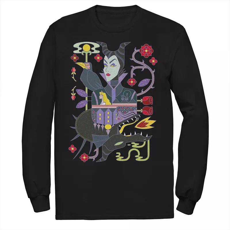 Mens Disney Sleeping Beauty Maleficent Playing Card Tee Product Image