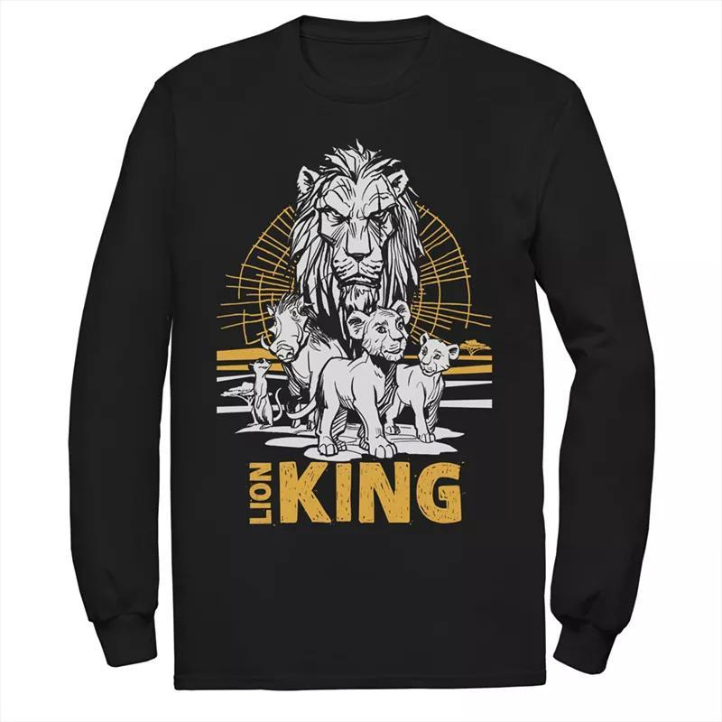 Disneys The Lion King Mens Scar, Simba & Nala Long Sleeve Graphic Tee Product Image