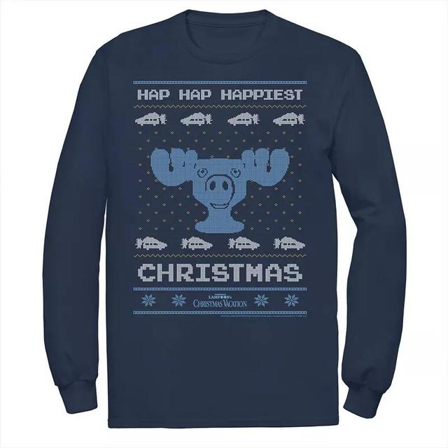 Mens National Lampoons Christmas Vacation Hap Hap Happiest Ugly Graphic Tee Blue Product Image