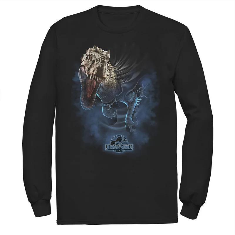 Mens Jurassic World Indominus Rex Breaks Through Long Sleeve Graphic Tee Product Image