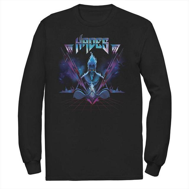 Disneys Villains Hades Mens Rock N Roll Style Portrait Long Sleeve Tee Product Image