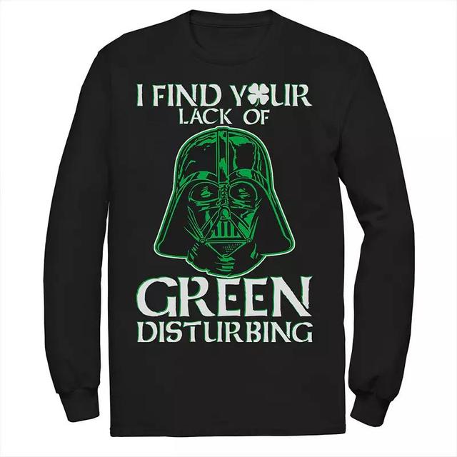 Mens Star Wars Vader Lack Of Green St. Patrick Long Sleeve Tee Product Image