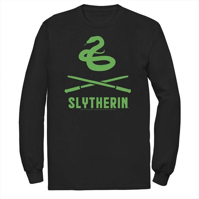 Mens Harry Potter Slytherin Crossed Wands Logo Tee Product Image