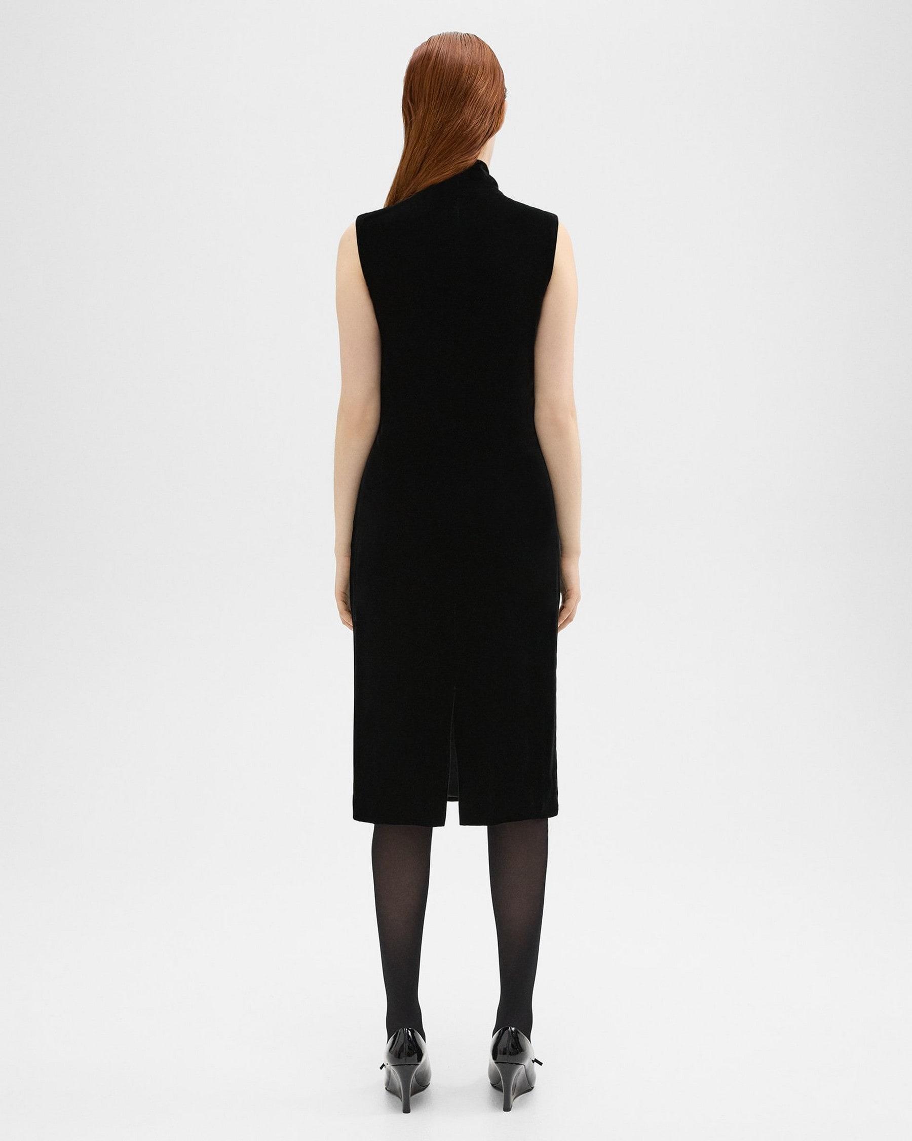 Shift Dress in Stretch Velvet Product Image