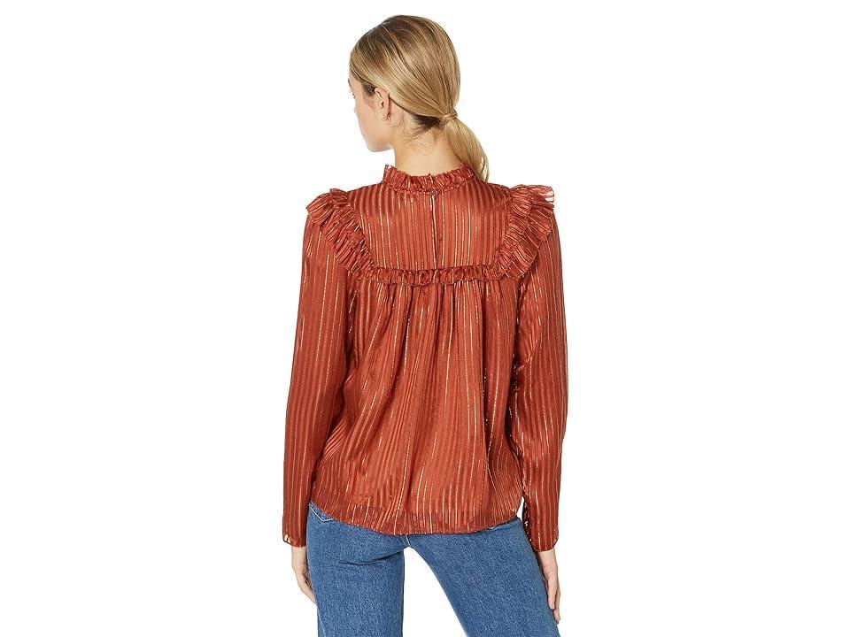 Marie Oliver Estelle Blouse (Clay) Women's Clothing Product Image