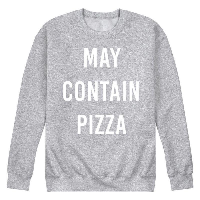 Mens May Contain Pizza Fleece Sweatshirt Product Image