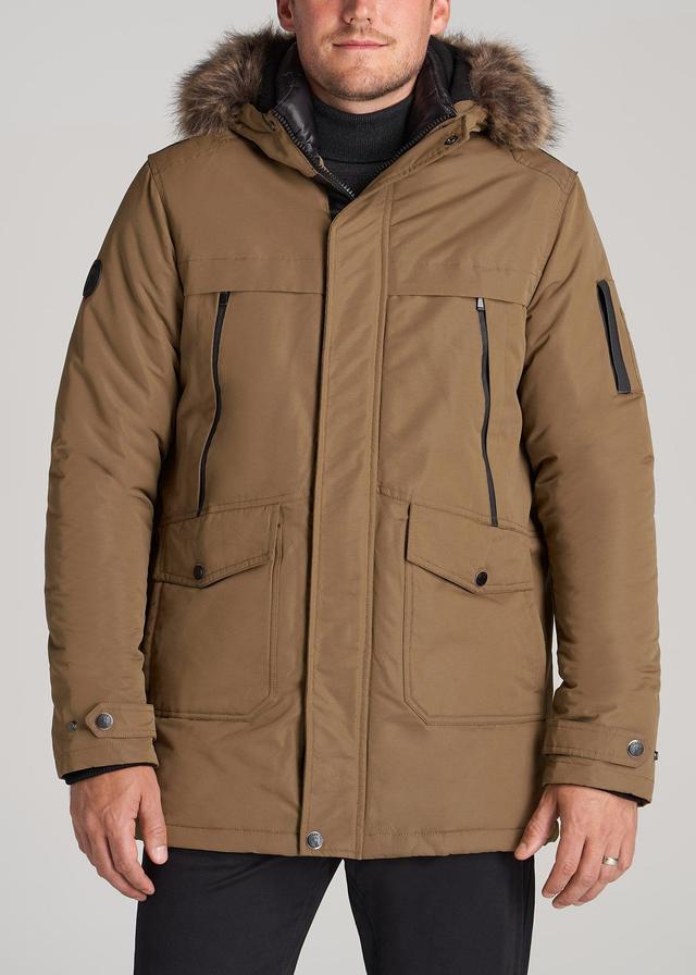 American Tall X Point Zero Tall Men's Parka in Wheat Product Image