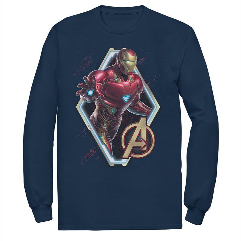 Mens Marvel Avengers Endgame Iron Man Sweatshirt Blue Product Image