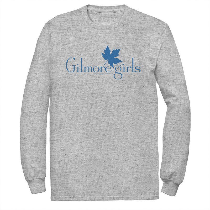 Mens Gilmore Girls Leaf Logo Tee Athletic Grey Product Image