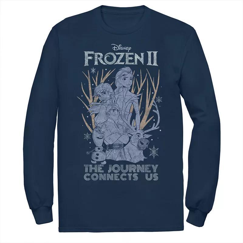 Mens Frozen 2 The Journey Connects Us Tee Blue Product Image