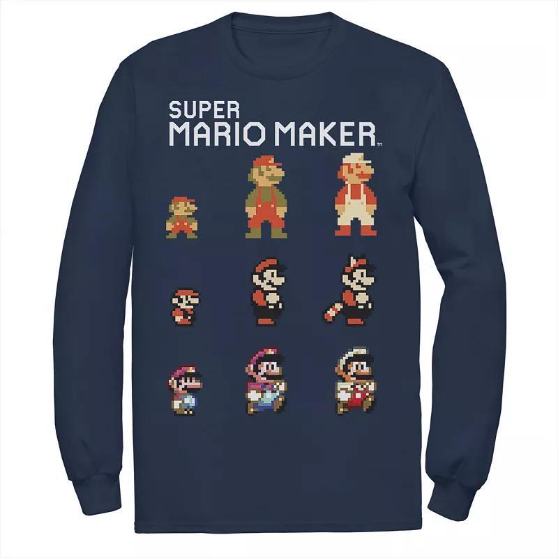 Mens Nintendo Mario Character Evolution Tee Blue Product Image