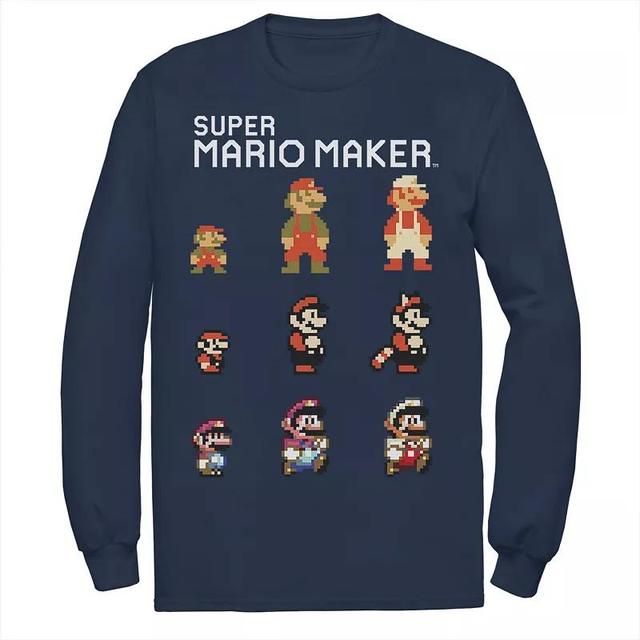 Mens Nintendo Mario Character Evolution Tee Blue Product Image