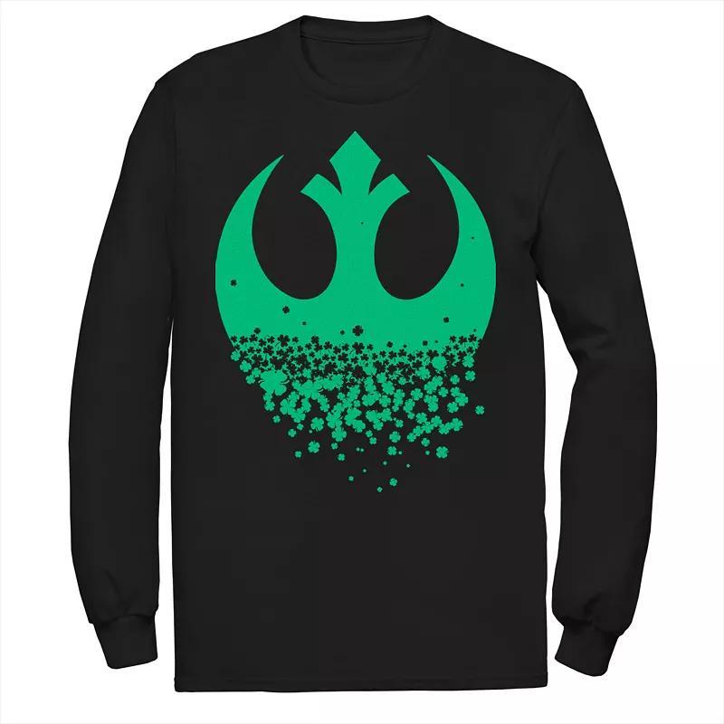 Mens Star Wars Saint Patricks Day Rebel Alliance Long Sleeve Tee Product Image