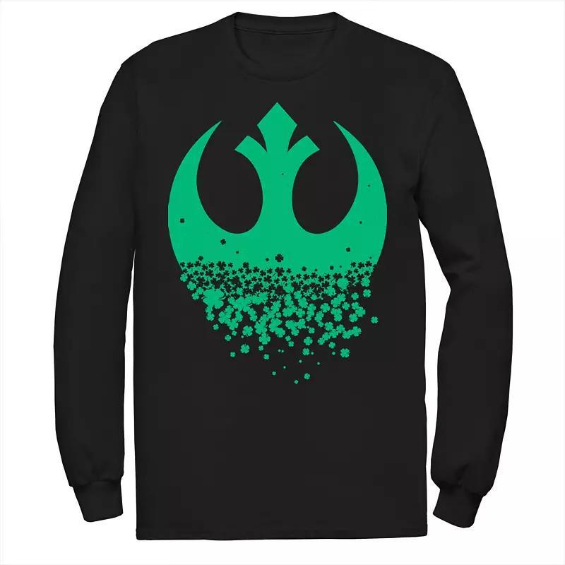 Mens Star Wars Saint Patricks Day Rebel Alliance Long Sleeve Tee Product Image