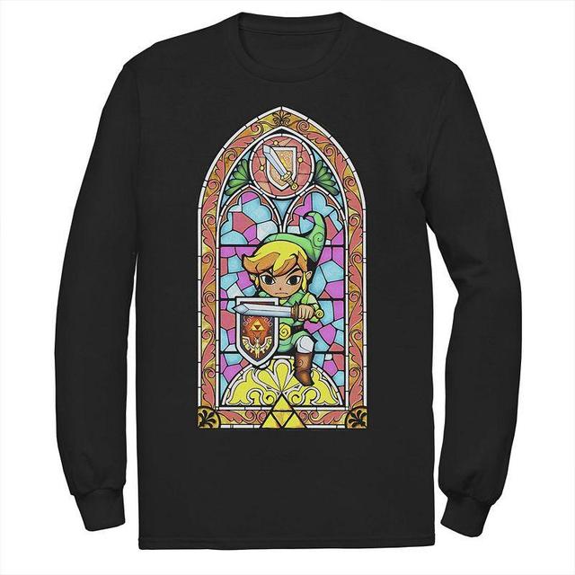 Mens Nintendo Legend Of Zelda Wind Waker Link Regal Glass Tee Product Image