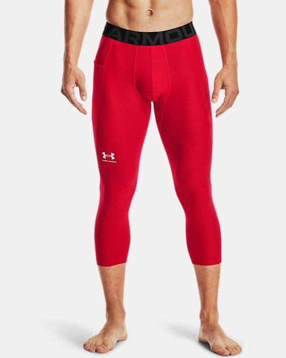 Under Armour Mens Under Armour HG Armour 2.0 3/4 Compression Tights - Mens Black/Carbon Heather Product Image