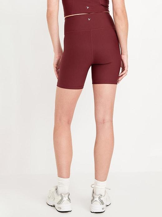 High-Waisted PowerSoft Biker Shorts -- 6-inch inseam Product Image