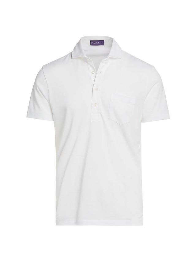 Mens Washed Non-Logo Short-Sleeve Polo Product Image