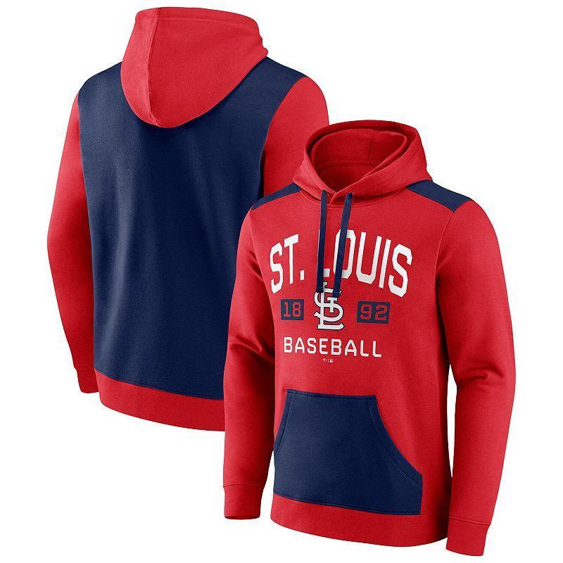 Mens Fanatics Branded /Navy St. Louis Cardinals Chip In Team Pullover Hoodie Product Image