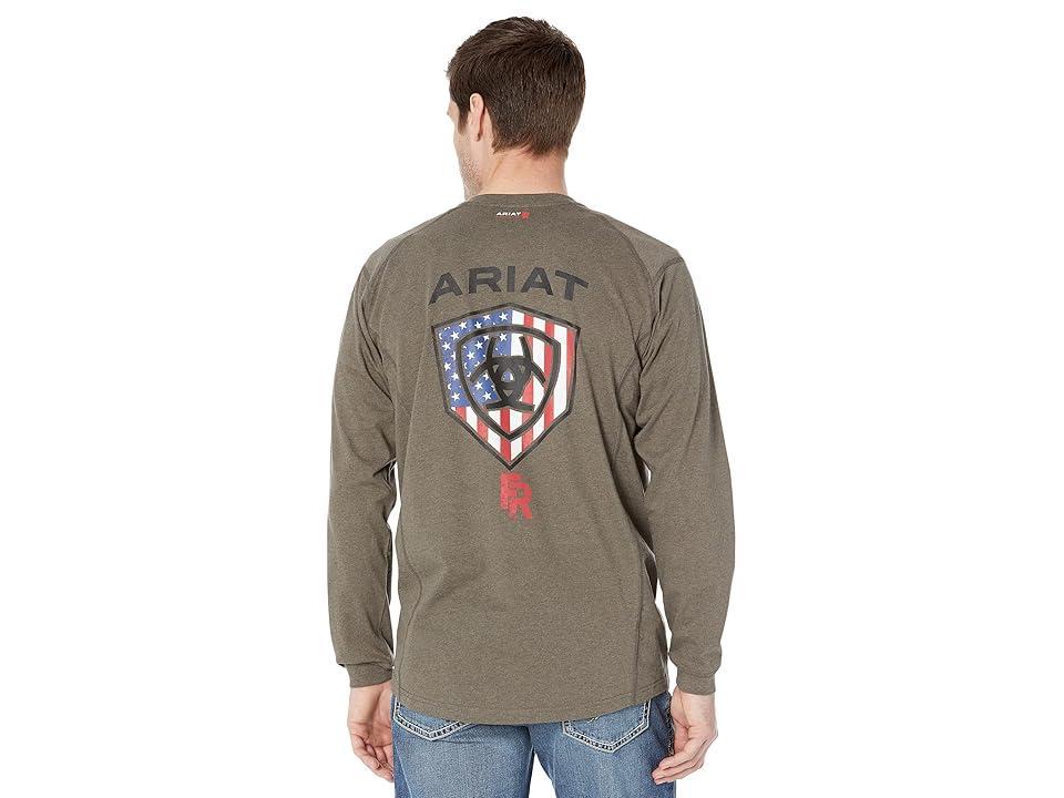 Ariat FR Air Service T-Shirt (Sage Heather) Men's Clothing Product Image