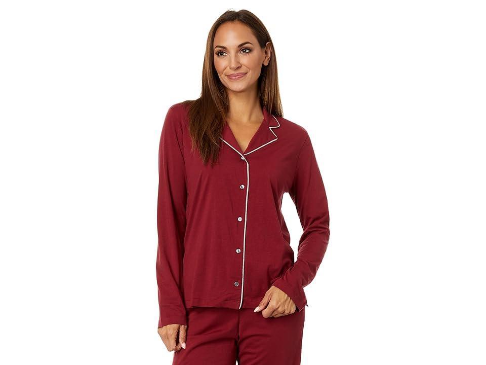 Skin Organic Pima Cotton Cayla Long PJ Set (Deep ) Women's Pajama Sets Product Image