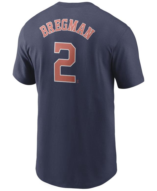 Nike Mens Alex Bregman Houston Astros Name and Number Player T-Shirt Product Image