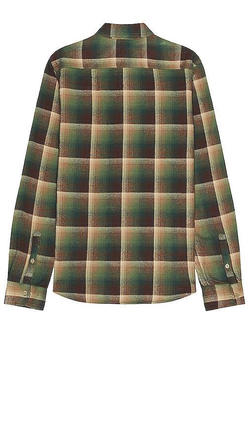 Schott Plaid Cotton Flannel Shirt in Dark Green Product Image