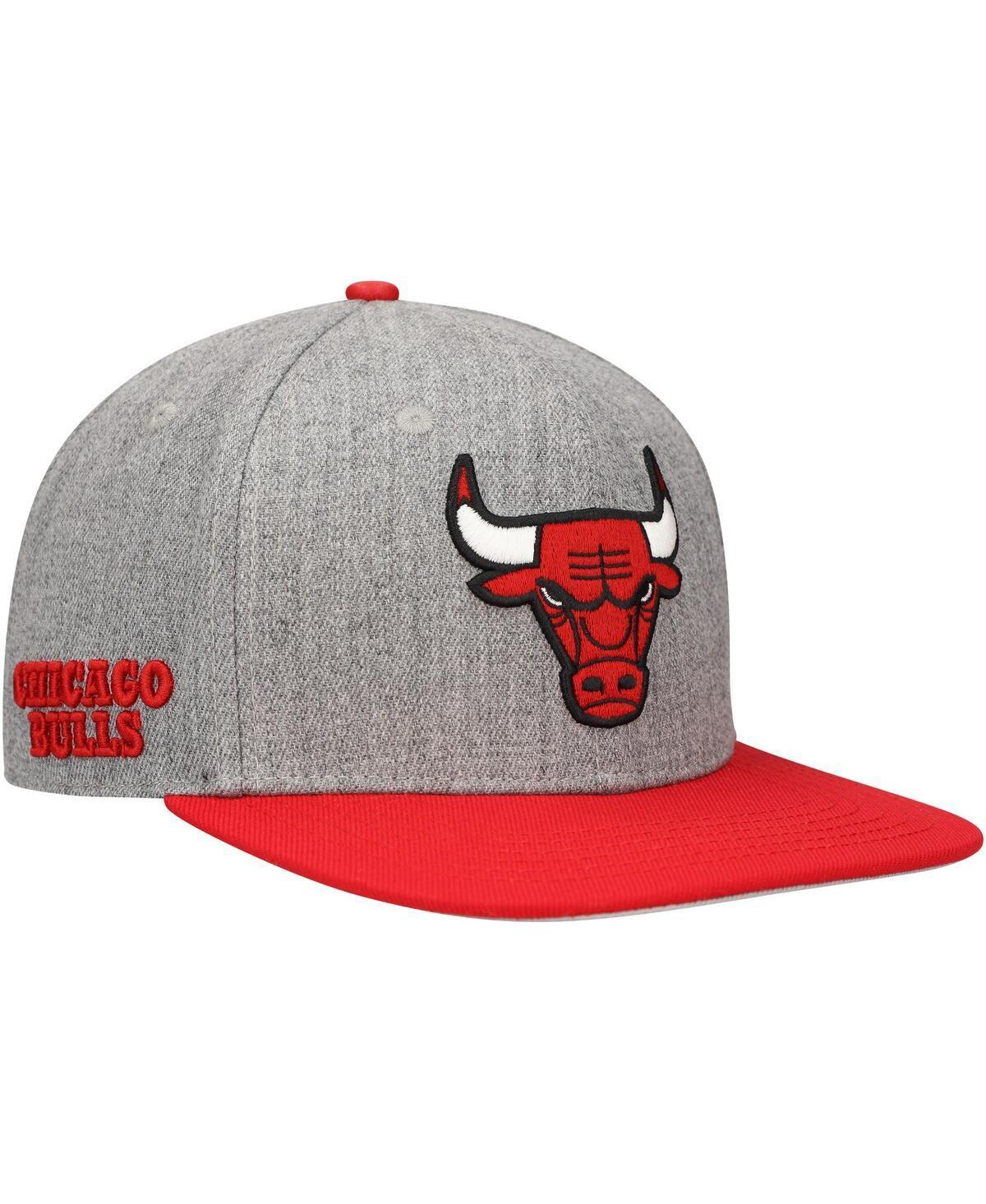 Mens Pro Standard Gray Chicago Bulls Classic Logo Two-Tone Snapback Hat - Gray Product Image