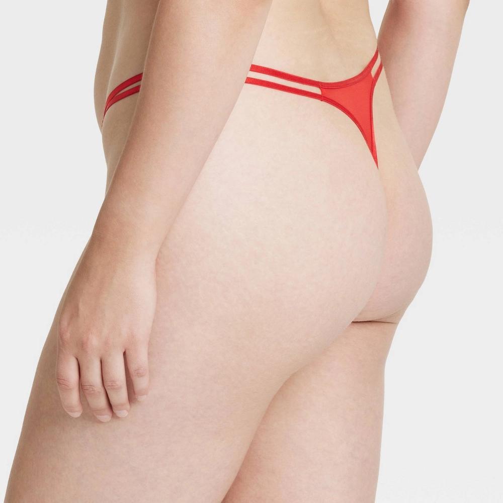 Women's Lace String Thong- Auden™ Red S Product Image