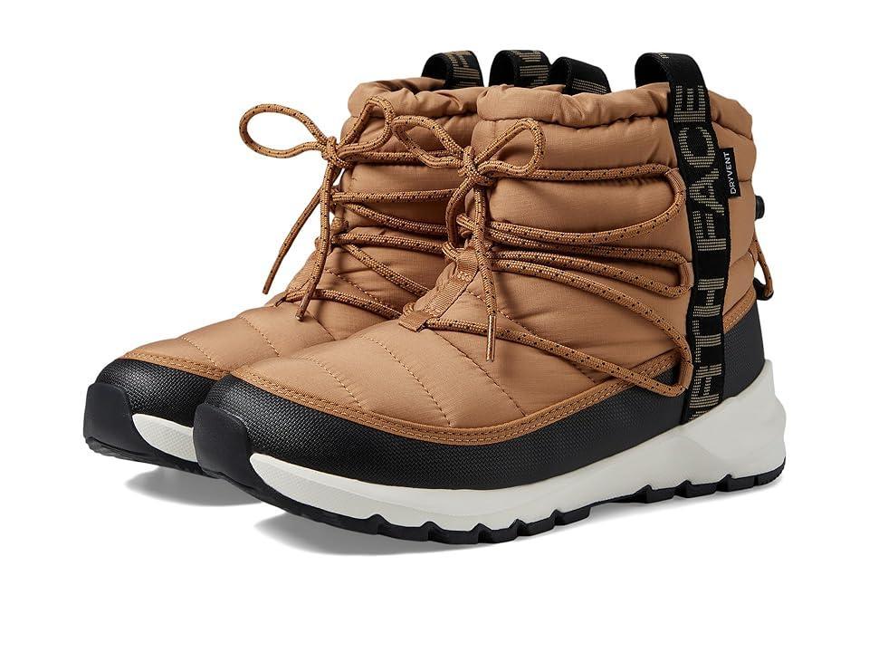 The North Face Women's ThermoBall Lace Up Waterproof Boot Almond Butter / TNF Black Product Image