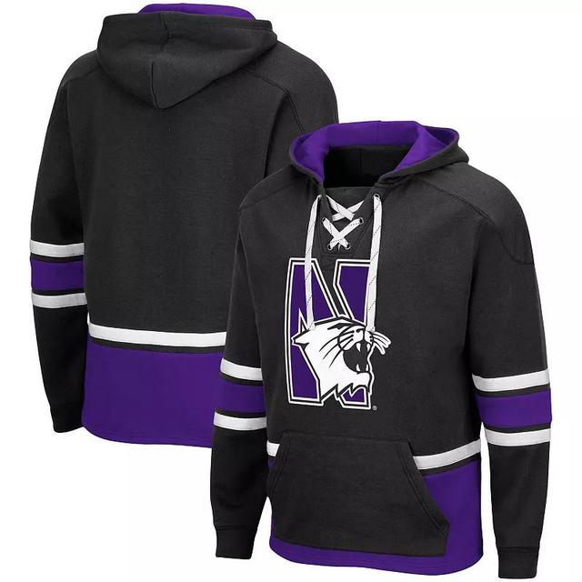 Mens Colosseum Northwestern Wildcats Lace Up 3.0 Pullover Hoodie Product Image