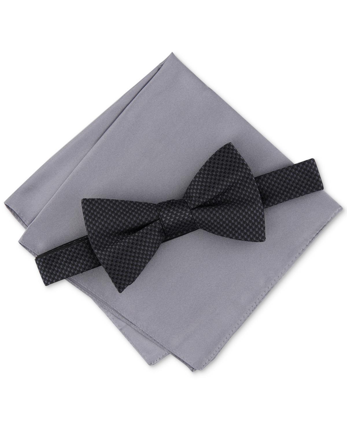 Alfani Mens 2-Pc. Bow Tie & Pocket Square Set, Created for Macys Product Image