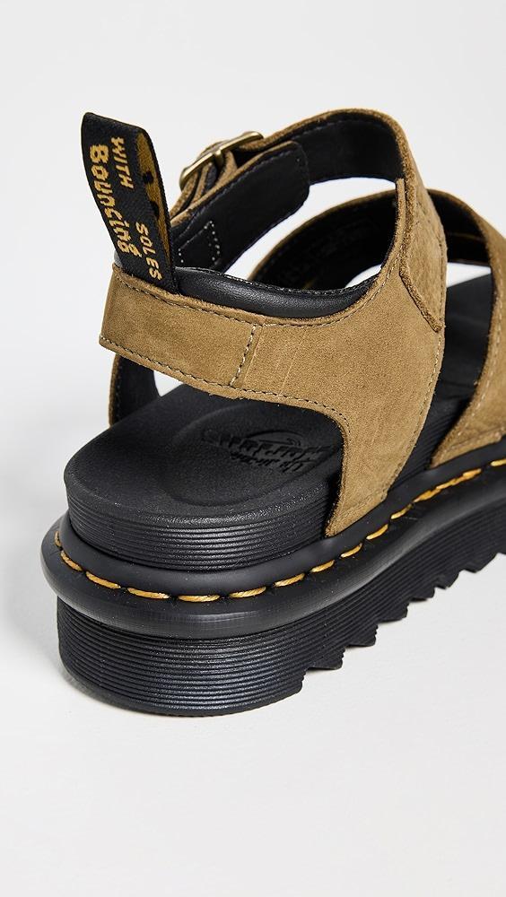 Dr. Martens Blaire Tumbled Nubuck Leather Sandals | Shopbop Product Image