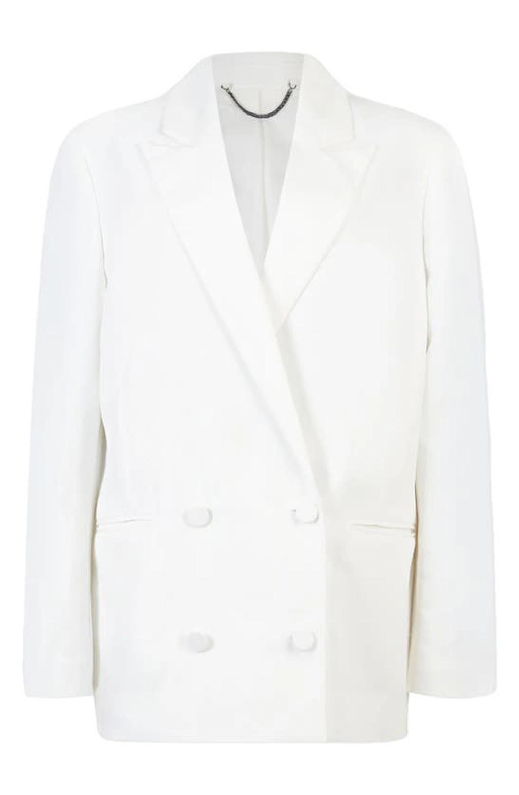 Petra Double Breasted Blazer In Off White Product Image