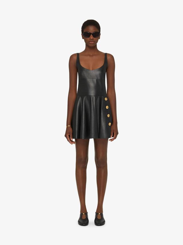 Dress in nappa leather with twisted straps Product Image