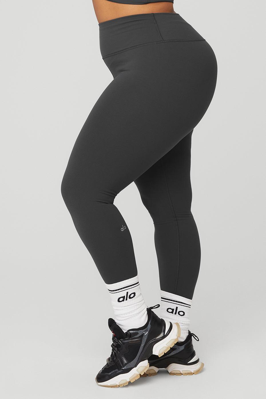 High-Waist Airbrush Legging - Anthracite Product Image